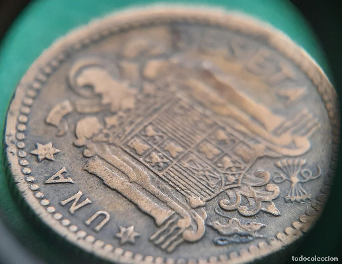 Monedas con errores: (ERROR-ESPA&Ntilde;A)(1953*56) 1 PESETA CON ERROR. ROTURA DE CU&Ntilde;O - Foto 13