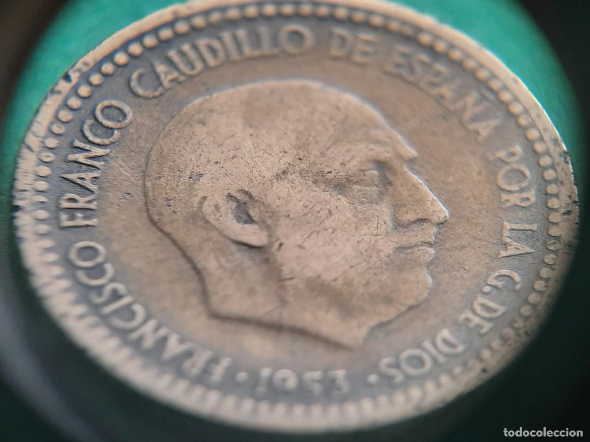 Monedas con errores: (ERROR-ESPA&Ntilde;A)(1953*56) 1 PESETA CON ERROR. ROTURA DE CU&Ntilde;O - Foto 15