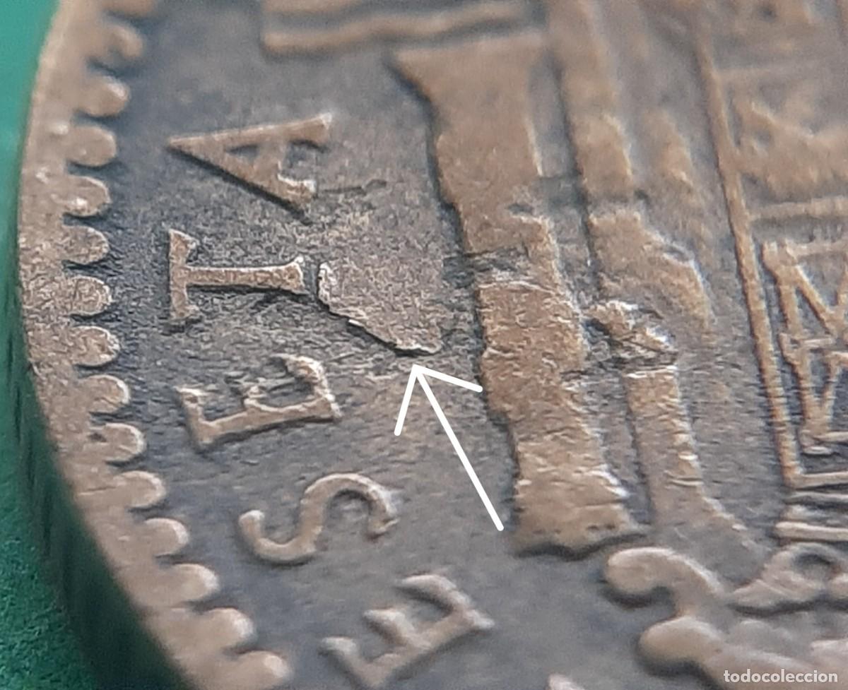 Monedas con errores: (ERROR-ESPA&Ntilde;A)(1953*62) 1 PESETA CON ERROR. HOJITAS - Foto 2