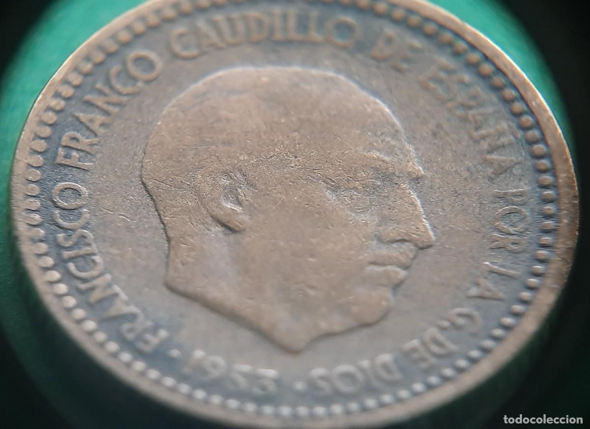 Monedas con errores: (ERROR-ESPA&Ntilde;A)(1953*62) 1 PESETA CON ERROR. HOJITAS - Foto 10