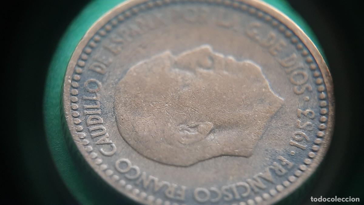 Monedas con errores: (ERROR-ESPA&Ntilde;A)(1953*62) 1 PESETA CON ERROR. HOJITAS - Foto 11