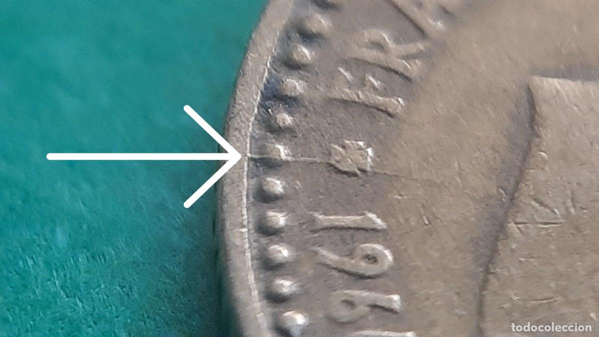 Monedas con errores: (ERROR-ESPA&Ntilde;A)(1966*67) 1 PESETA CON ERROR. ROTURA DE CU&Ntilde;O - Foto 1