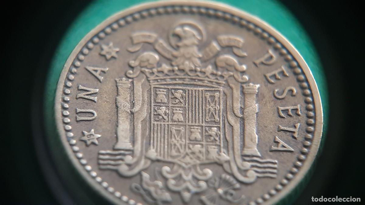 Monedas con errores: (ERROR-ESPA&Ntilde;A)(1966*67) 1 PESETA CON ERROR. ROTURA DE CU&Ntilde;O - Foto 8