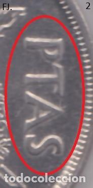 Monedas con errores: Moneda 50 Ptas 1982 J Carlos. Error, Remarcada, Ptas. Rev S/C. - Foto 3