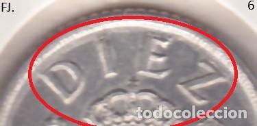 Monedas con errores: Moneda 10 Ptas 1983 J Carlos. Error, Remarcada Diez-Ptas. Rev Mbc. - Foto 3