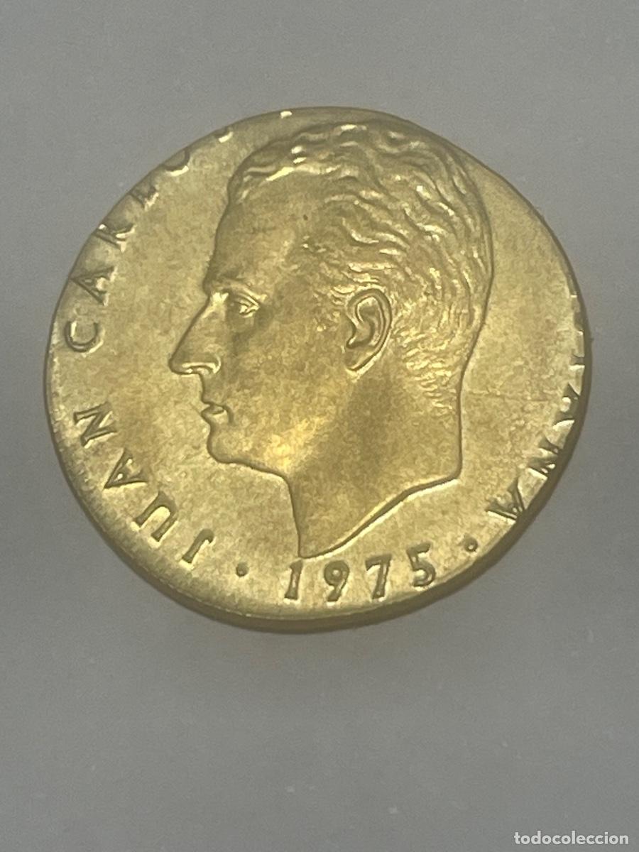 Monedas con errores: 25 ptas 1975 en cospel de 1 Peseta - Foto 1