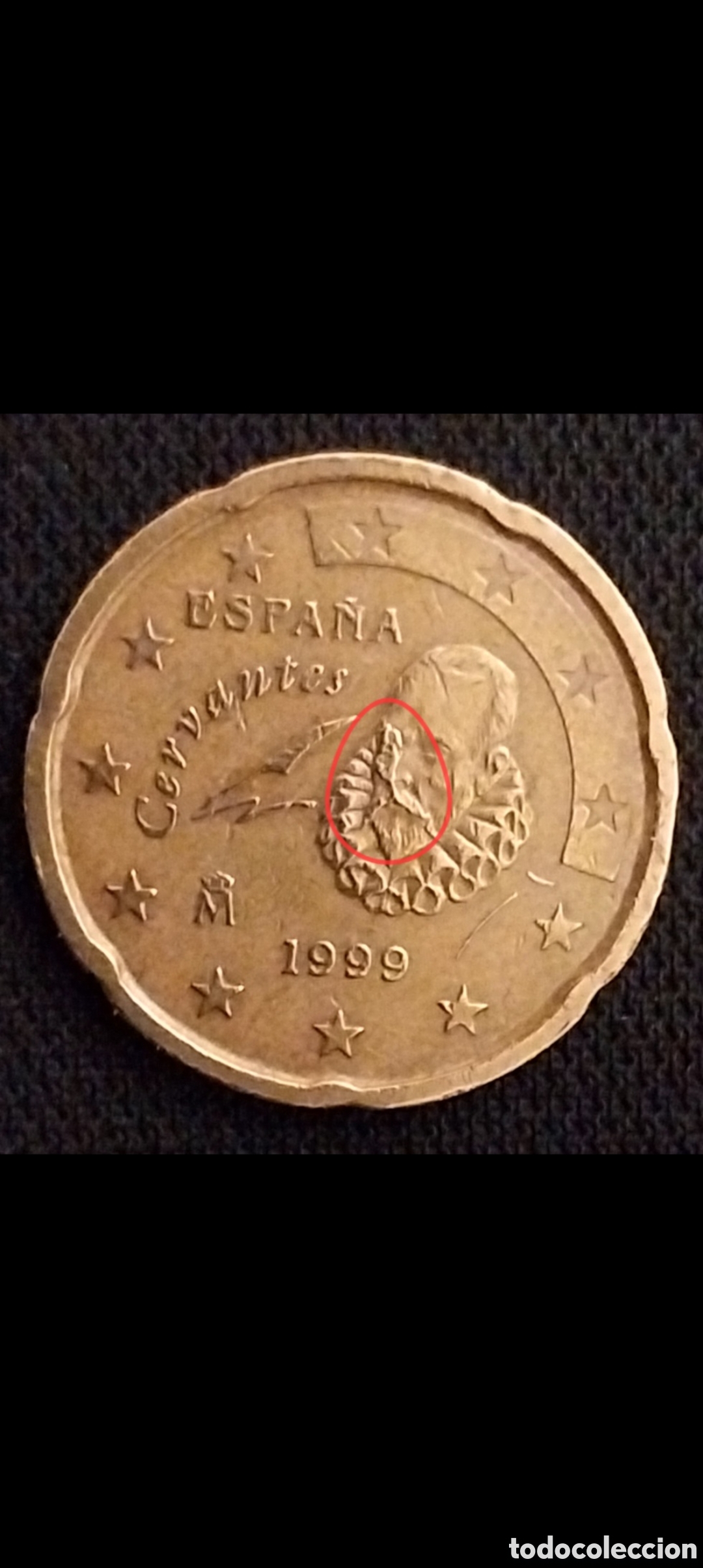 Monedas con errores: 20cent ERRORES de Acu&ntilde;aci&oacute;n Espa&ntilde;a 1999 - Foto 1