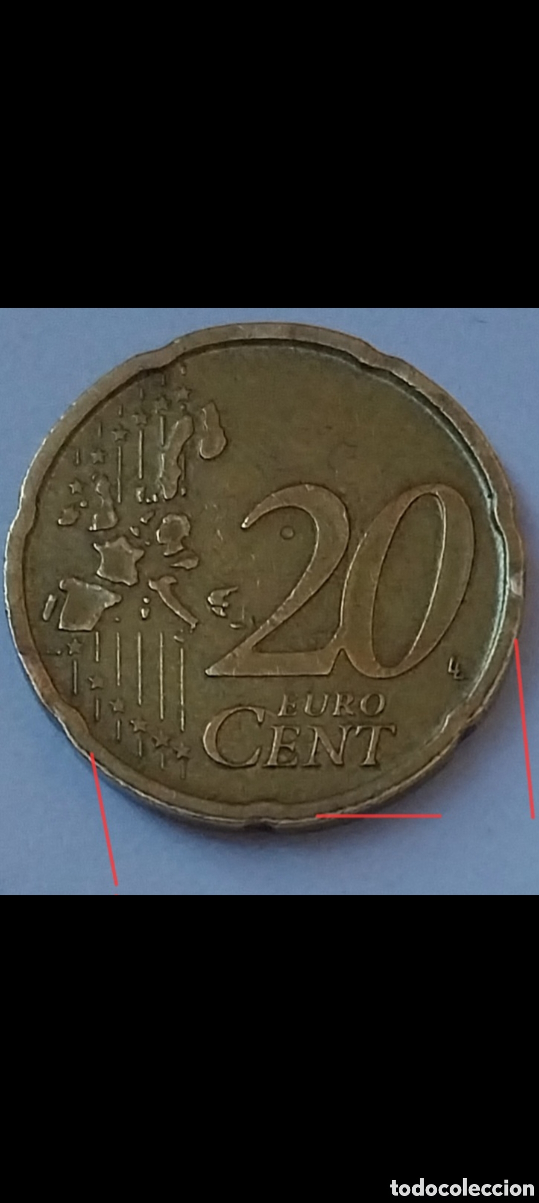 Monedas con errores: 20cent ERRORES de Acu&ntilde;aci&oacute;n Espa&ntilde;a 1999 - Foto 7