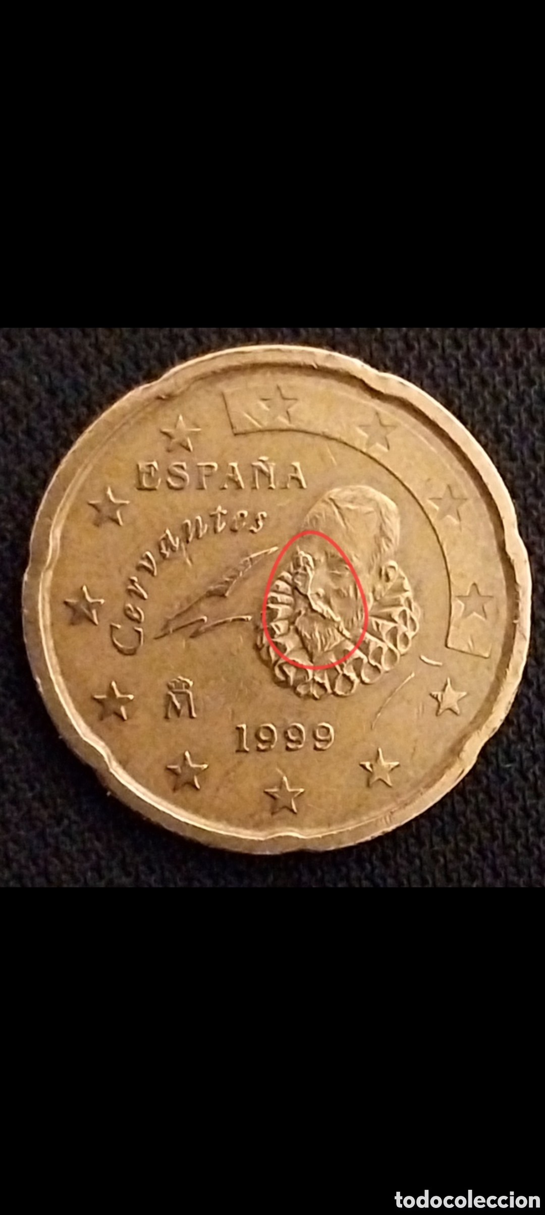 Monedas con errores: 20cent ERRORES de Acu&ntilde;aci&oacute;n Espa&ntilde;a 1999 - Foto 2