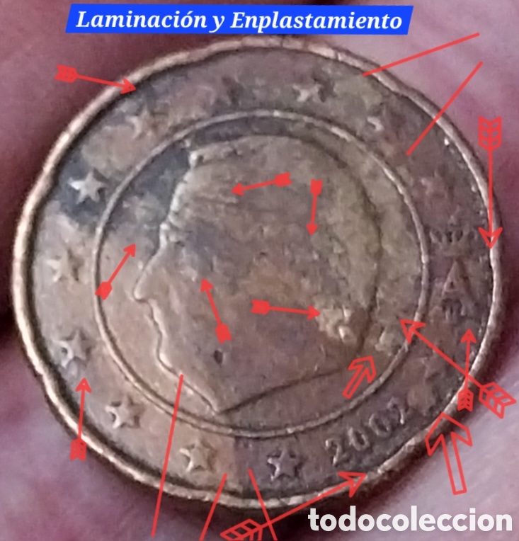 Monedas con errores: 20cents B&eacute;lgica 2002 Errores de - Foto 4