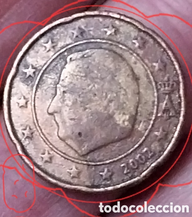 Monedas con errores: 20cents B&eacute;lgica 2002 Errores de - Foto 6