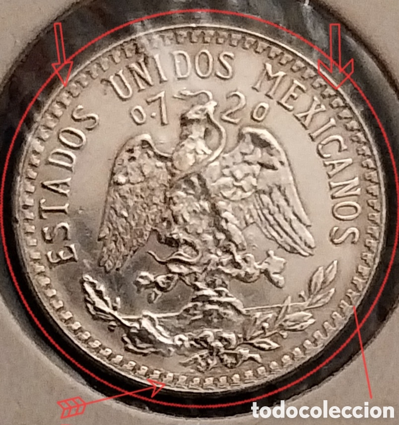 Monedas con errores: 20 Centavos ERRORES M&eacute;xico 1942 - Foto 5