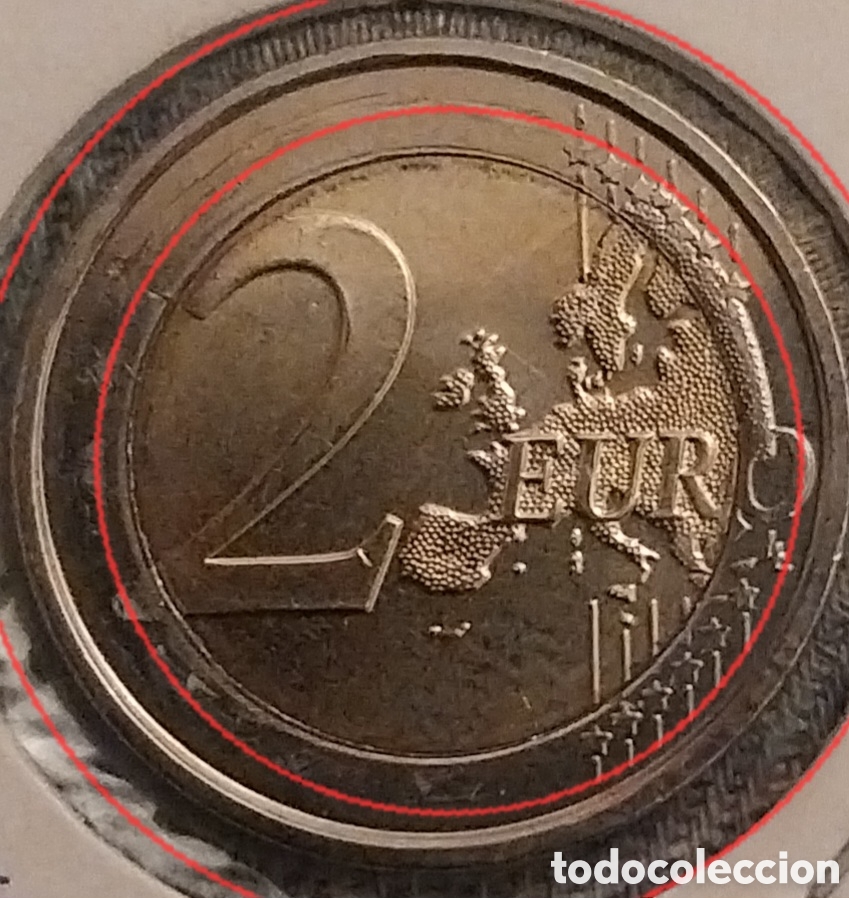 Monedas con errores: Error de Ceca 2eu B&eacute;lgica 2008 Conmemorativa - Foto 4