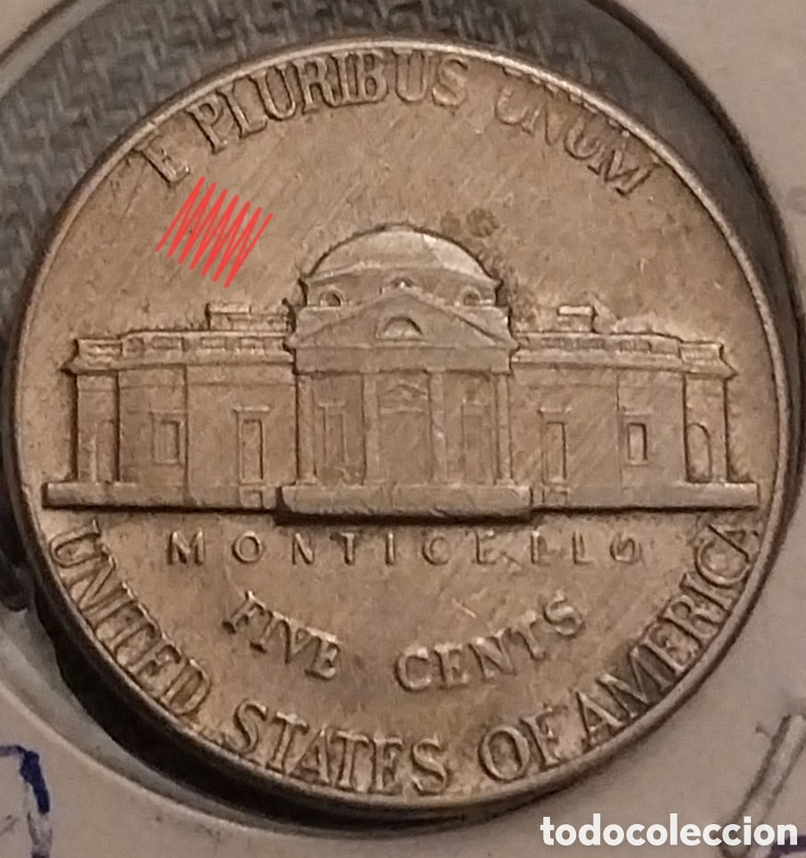 Monedas con errores: Five Cent E.E.U.U ERROR 1971 - Foto 7