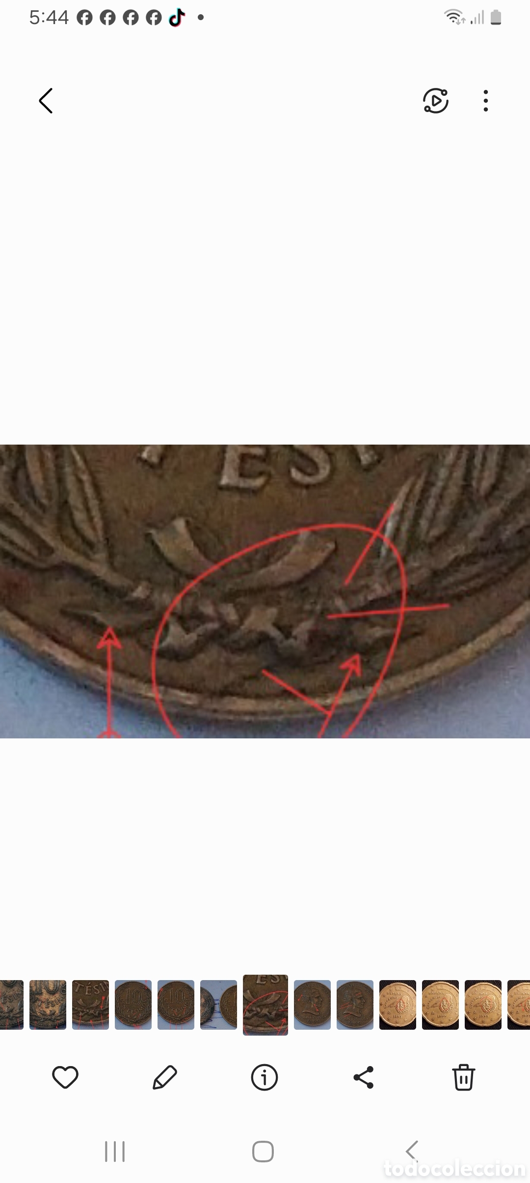 Monedas con errores: ARTIGAS ARGENTINA 1960, ERRORES Centesimos - Foto 7