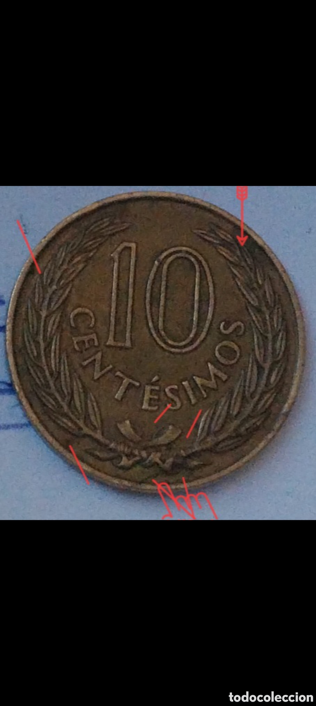 Monedas con errores: ARTIGAS ARGENTINA 1960, ERRORES Centesimos - Foto 8