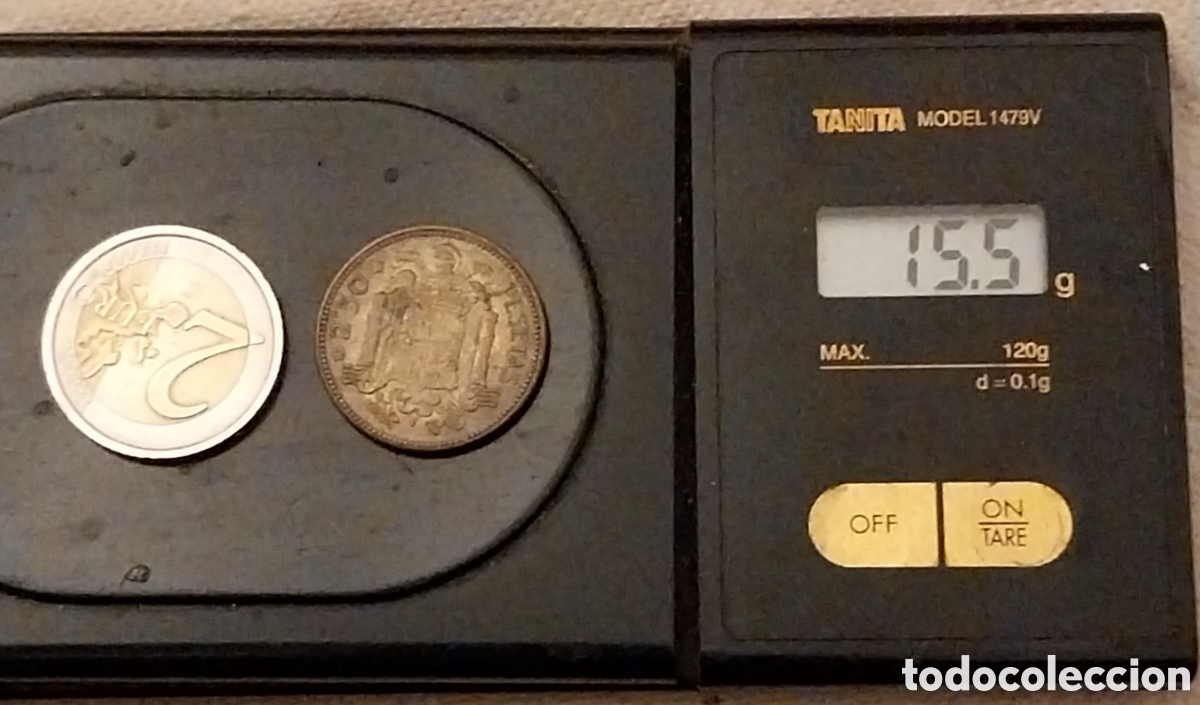 Monedas con errores: 2,50 Ptas 1953 Franco - Estrellas 13-56 Error Cu&ntilde;o - MBC - Foto 2