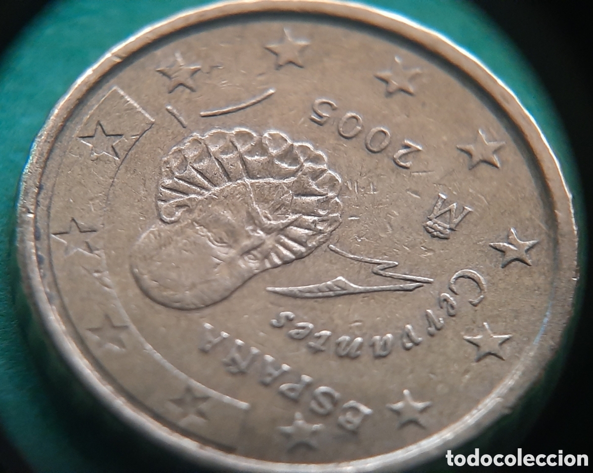 Monedas con errores: (ESPA&Ntilde;A)(2005)(ERROR) 10 C&Eacute;NTIMOS CON EXCESOS DE METAL. CIRCULADA - Foto 11