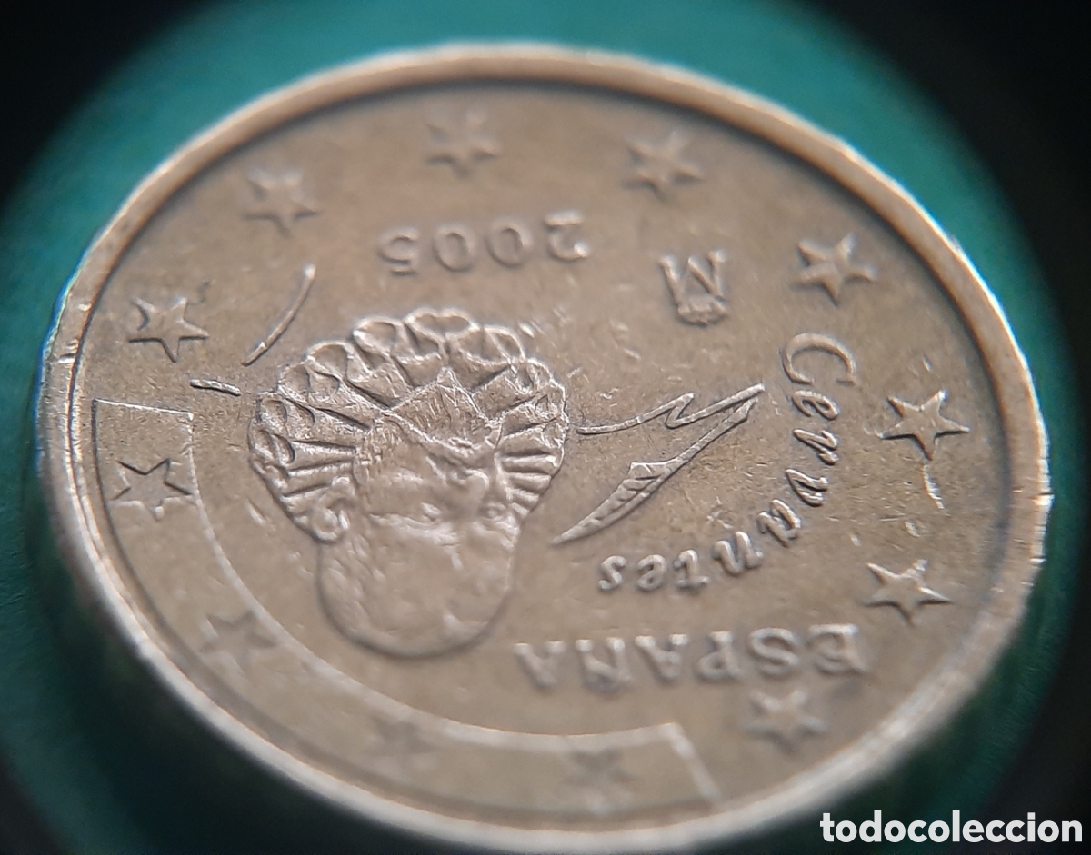 Monedas con errores: (ESPA&Ntilde;A)(2005)(ERROR) 10 C&Eacute;NTIMOS CON EXCESOS DE METAL. CIRCULADA - Foto 12