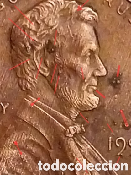 Monedas con errores: Lincoln EEUU 1983-&ETH; ERRORES DE ACU&Ntilde;ACI&Oacute;N - Foto 7