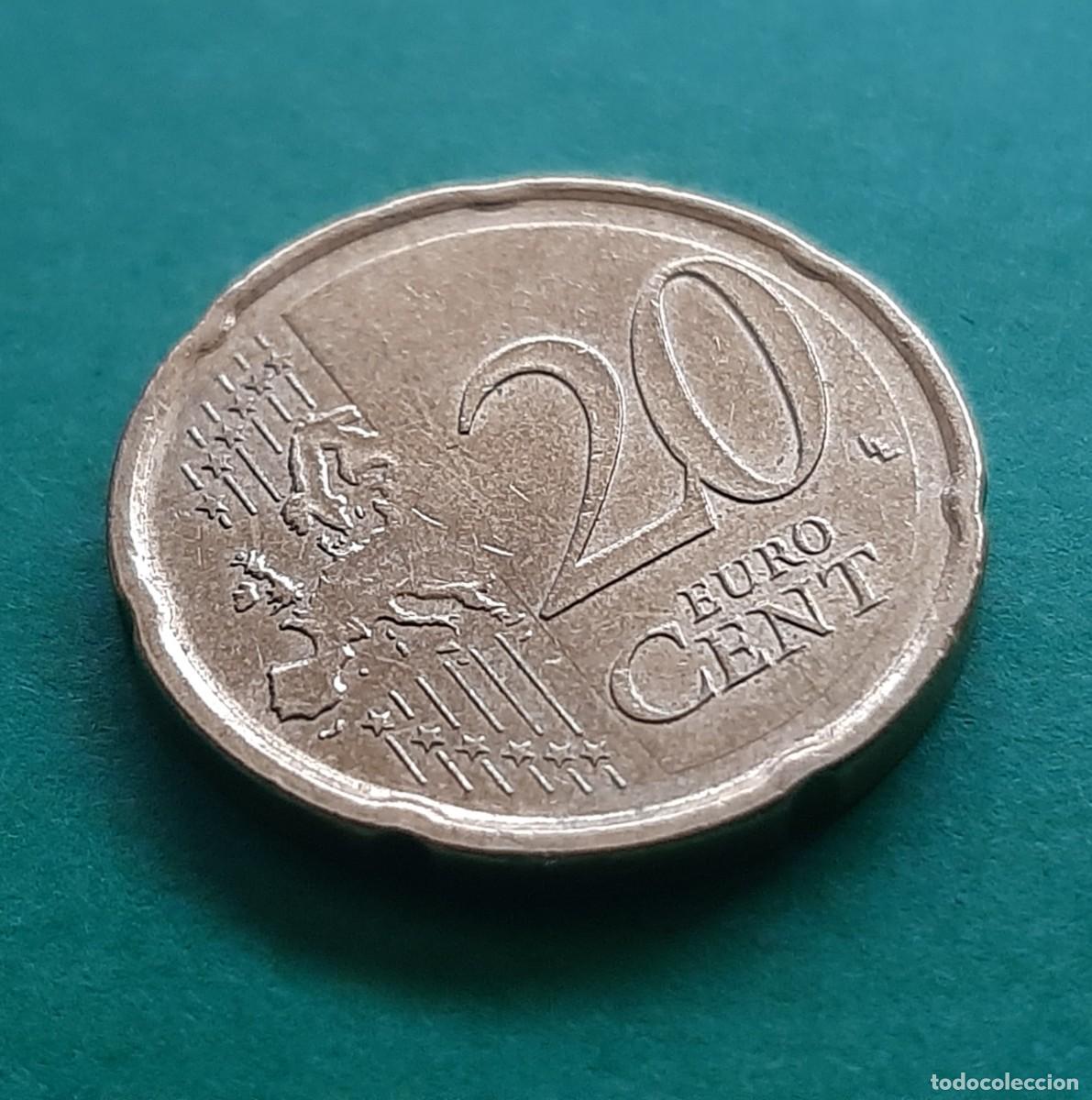 Monedas con errores: (ESPA&Ntilde;A)(2018)(ERROR) 20 C&Eacute;NTIMOS CON EXCESO DE METAL - Foto 12