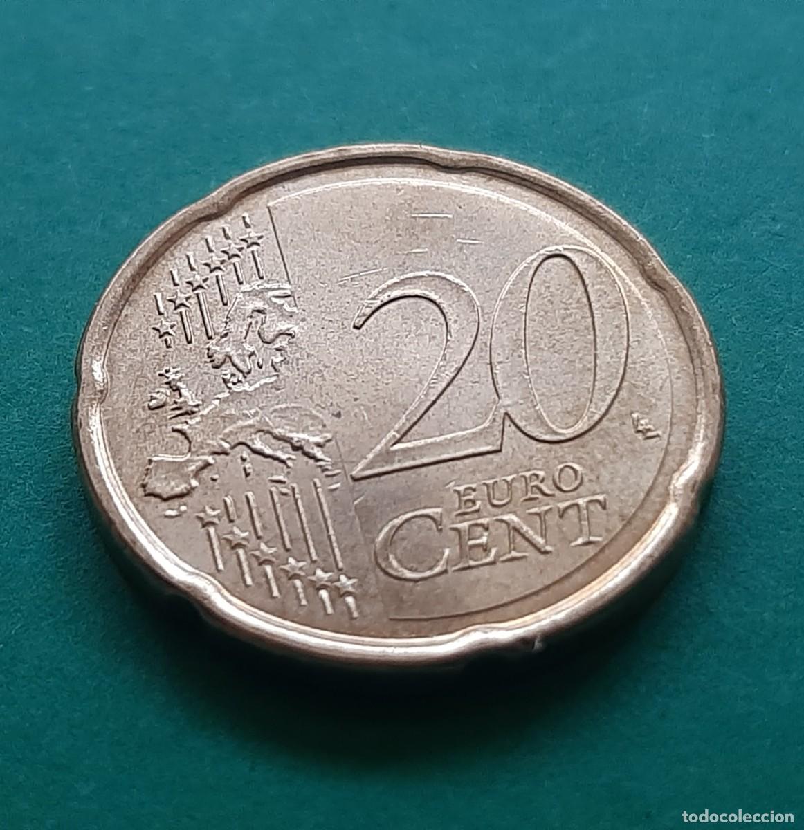 Monedas con errores: (ESPA&Ntilde;A)(2023)(ERROR) 20 C&Eacute;NTIMOS CON EXCESOS DE METAL - Foto 11