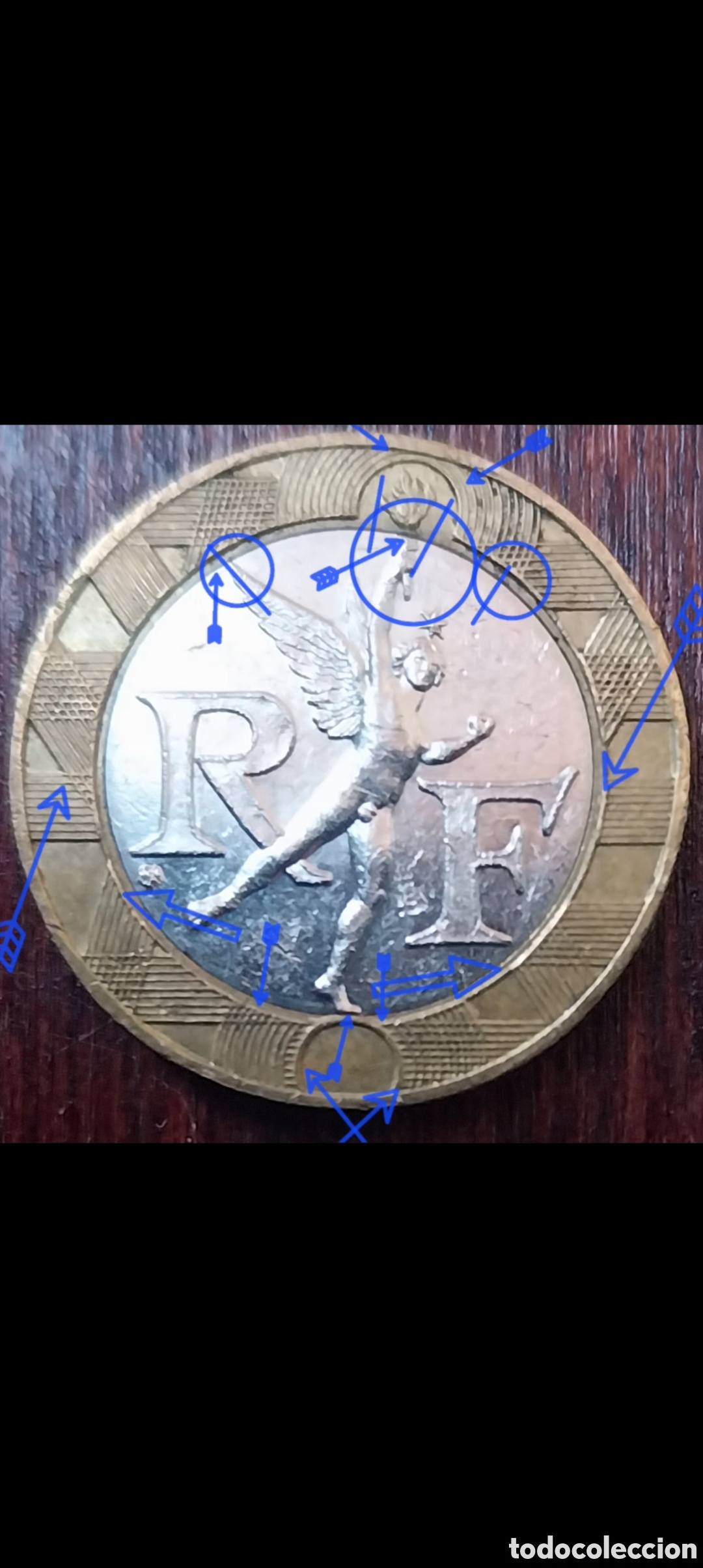 Monedas con errores: 10 Francos franceses 1988 error - Foto 3