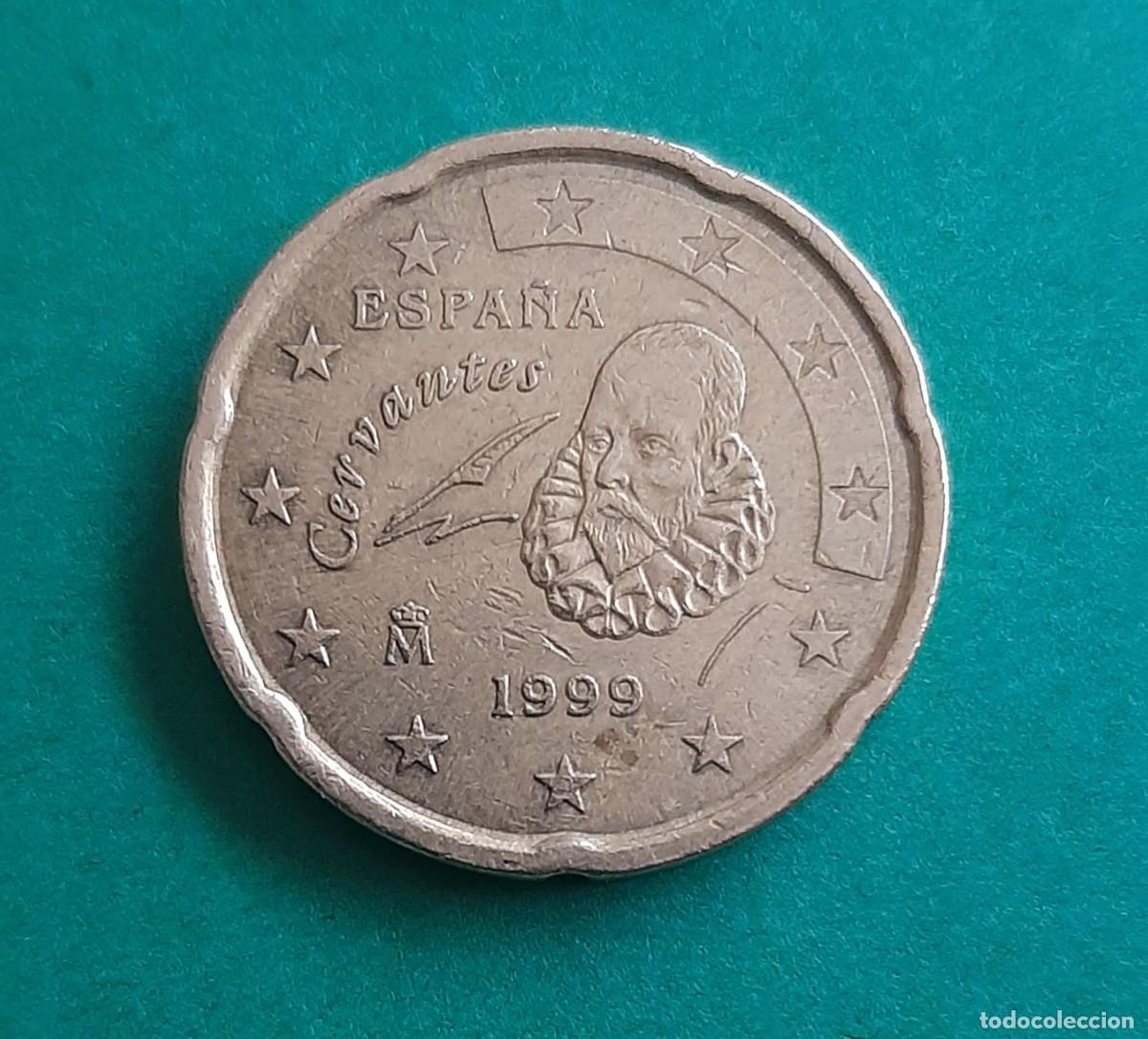 Monedas con errores: (ESPA&Ntilde;A)(1999)(ERROR) 20 C&Eacute;NTIMOS CON EXCESOS DE METAL - Foto 6