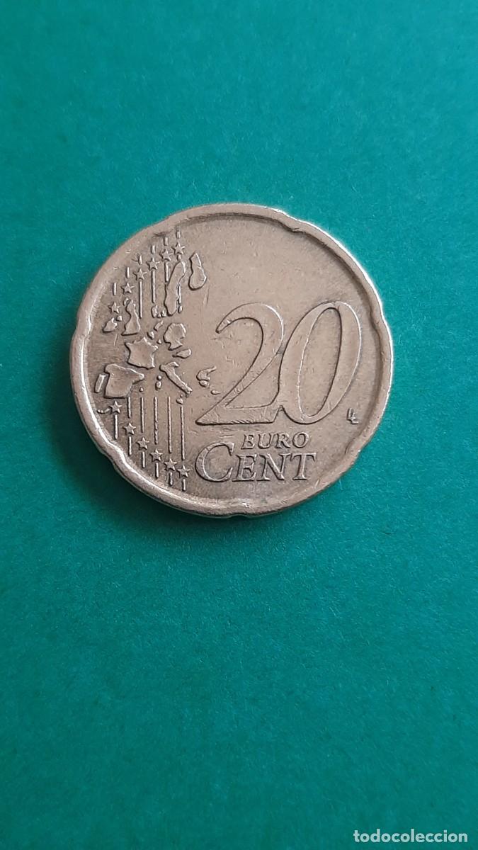 Monedas con errores: (ESPA&Ntilde;A)(1999)(ERROR) 20 C&Eacute;NTIMOS CON EXCESOS DE METAL - Foto 7