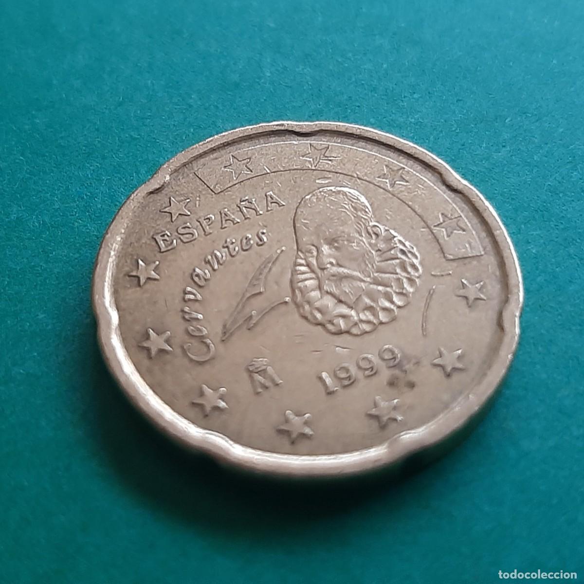 Monedas con errores: (ESPA&Ntilde;A)(1999)(ERROR) 20 C&Eacute;NTIMOS CON EXCESOS DE METAL - Foto 8