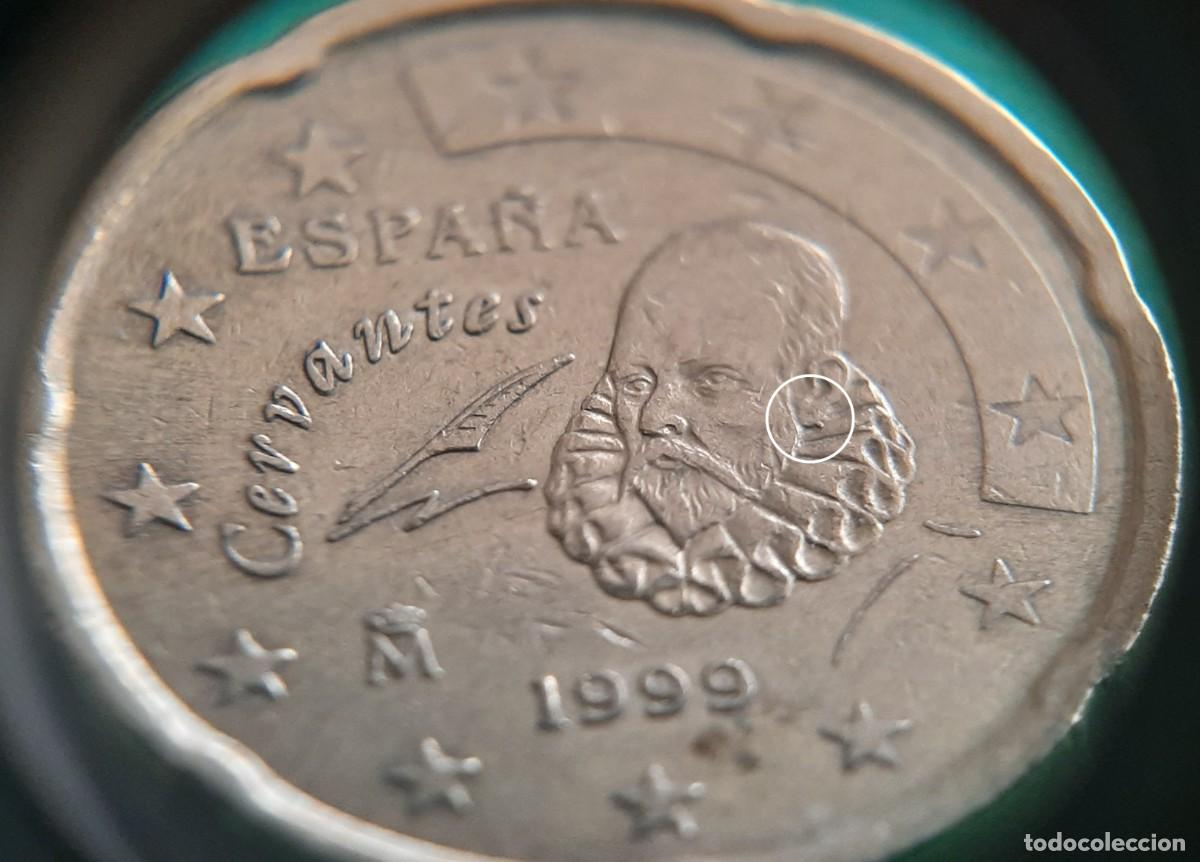 Monedas con errores: (ESPA&Ntilde;A)(1999)(ERROR) 20 C&Eacute;NTIMOS CON EXCESOS DE METAL - Foto 12