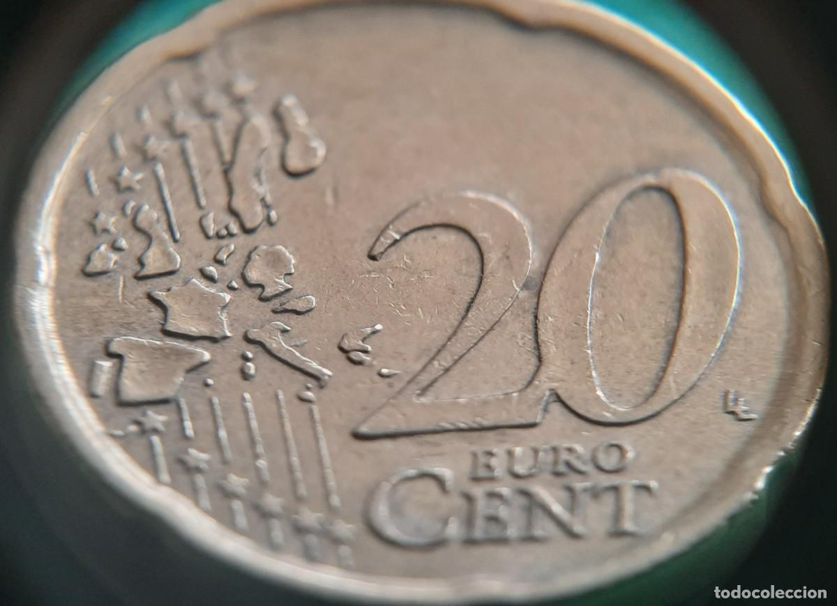 Monedas con errores: (ESPA&Ntilde;A)(1999)(ERROR) 20 C&Eacute;NTIMOS CON EXCESOS DE METAL - Foto 13