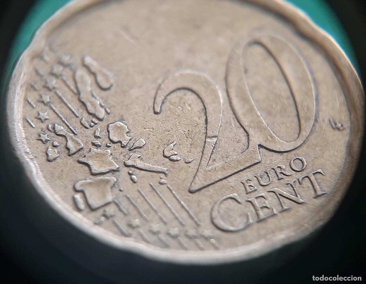 Monedas con errores: (ESPA&Ntilde;A)(2002)(ERROR) 20 C&Eacute;NTIMOS CON EXCESOS DE METAL - Foto 11