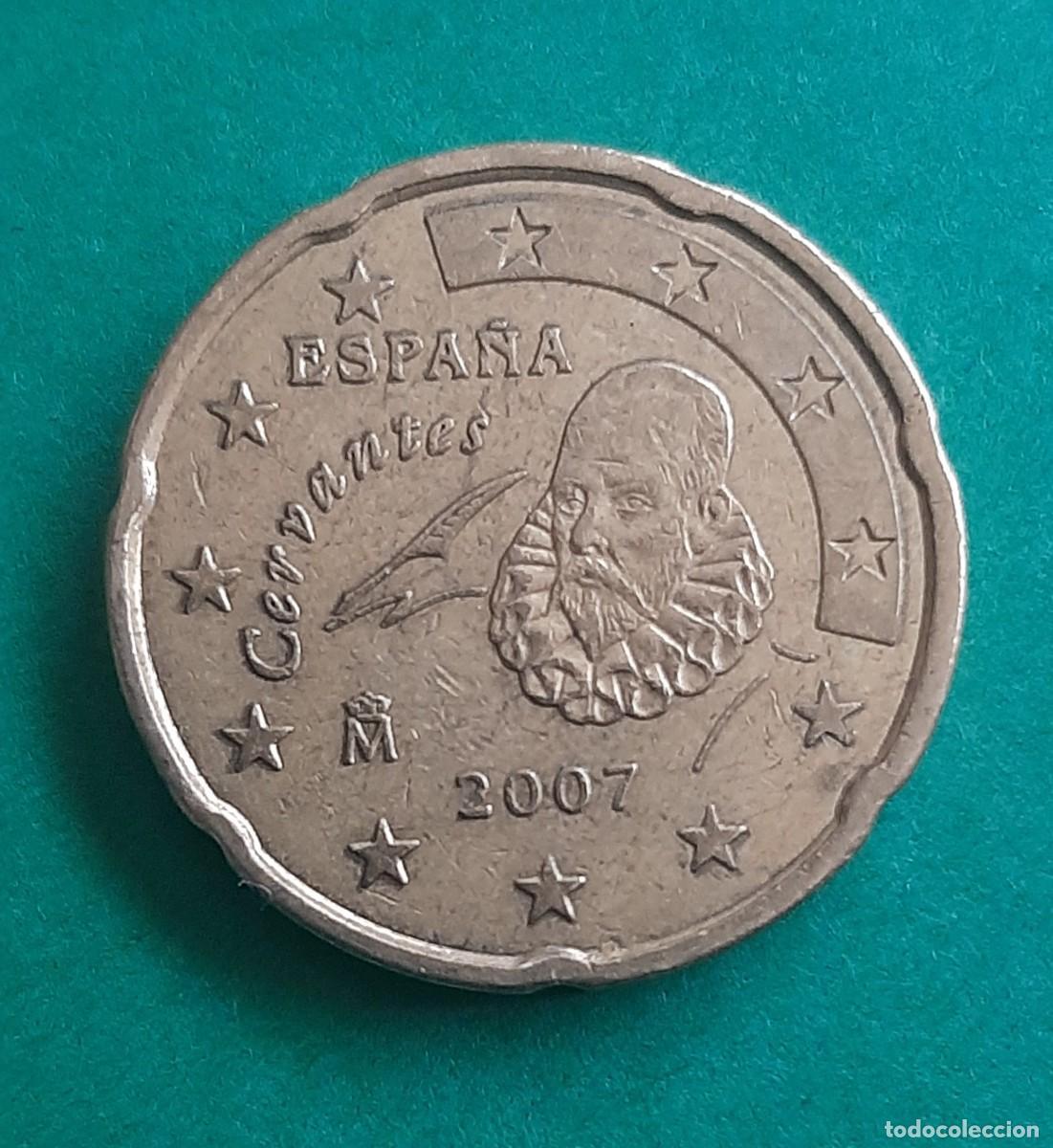 Monedas con errores: (ESPA&Ntilde;A)(2007)(ERROR) 20 C&Eacute;NTIMOS CON EXCESO DE METAL - Foto 7