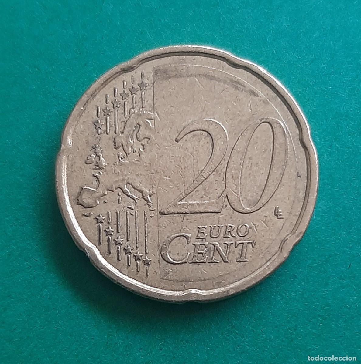 Monedas con errores: (ESPA&Ntilde;A)(2007)(ERROR) 20 C&Eacute;NTIMOS CON EXCESO DE METAL - Foto 8
