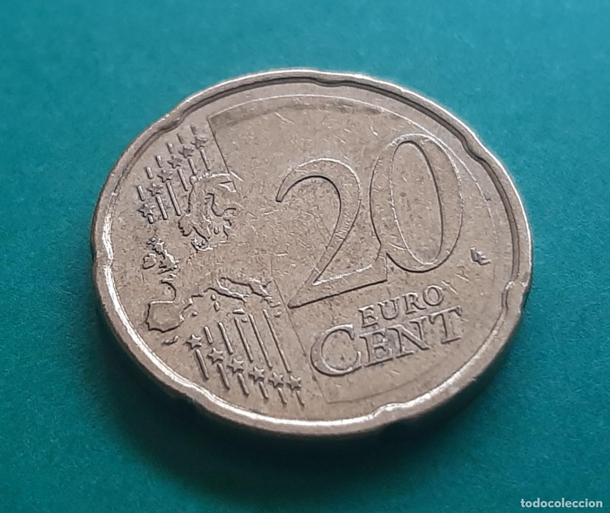 Monedas con errores: (ESPA&Ntilde;A)(2007)(ERROR) 20 C&Eacute;NTIMOS CON EXCESO DE METAL - Foto 10