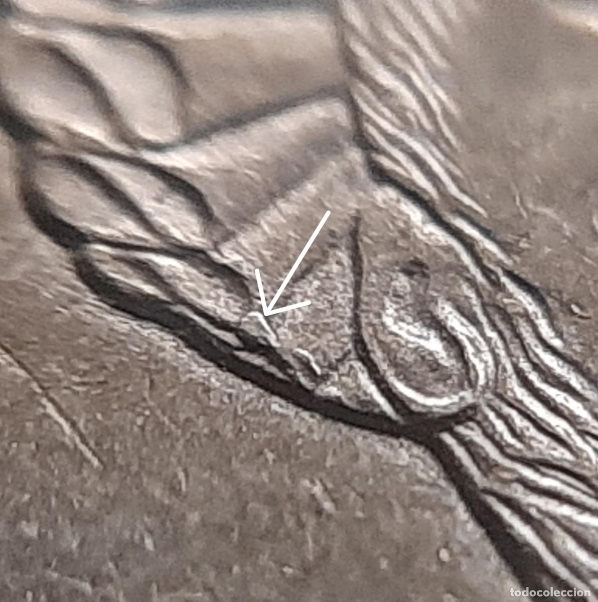 Monedas con errores: (ESPA&Ntilde;A)(2023)(ERROR) 50 C&Eacute;NTIMOS CON EXCESO DE METAL - Foto 8