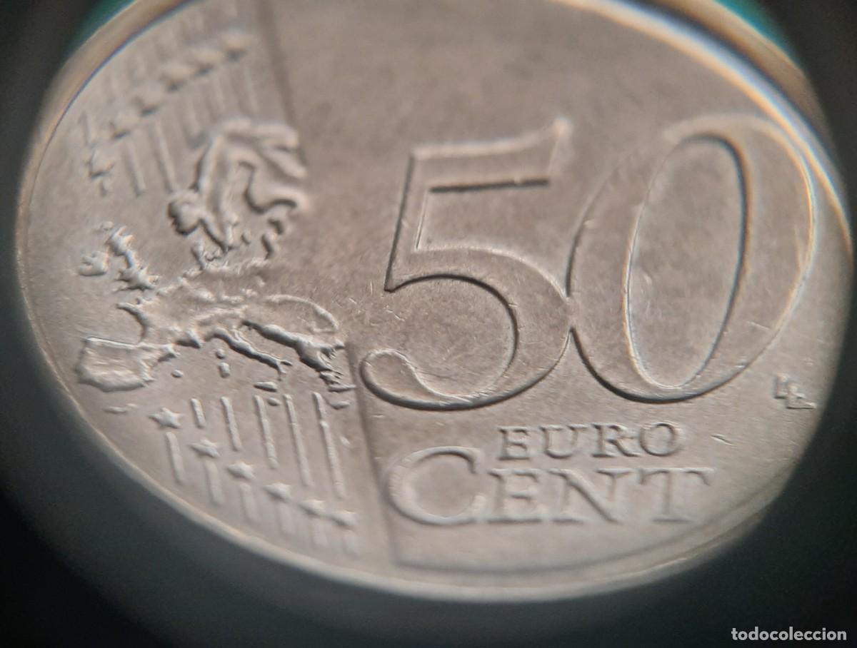 Monedas con errores: (ESPA&Ntilde;A)(2023)(ERROR) 50 C&Eacute;NTIMOS CON EXCESO DE METAL - Foto 12