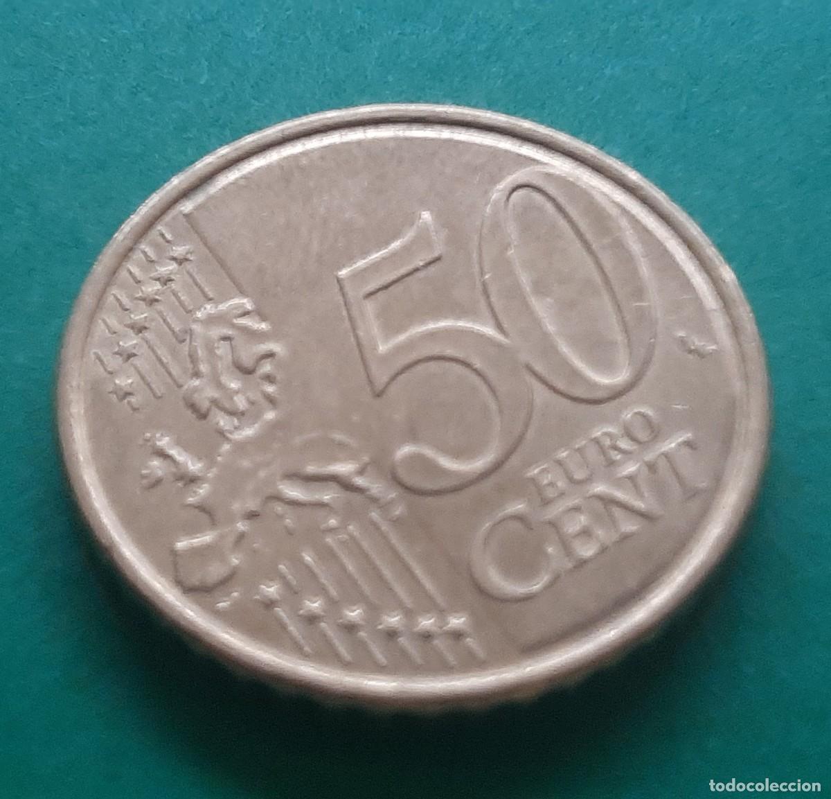 Monedas con errores: (ESPA&Ntilde;A)(2023)(ERROR) 50 C&Eacute;NTIMOS CON EXCESO DE METAL - Foto 13