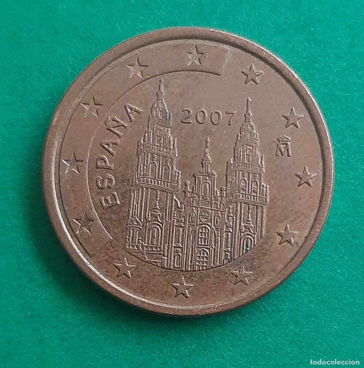Monedas con errores: (ESPA&Ntilde;A)(2007)(ERROR) 5 C&Eacute;NTIMOS DE EURO CON EXCESO DE METAL EN ESTRELLA - Foto 6