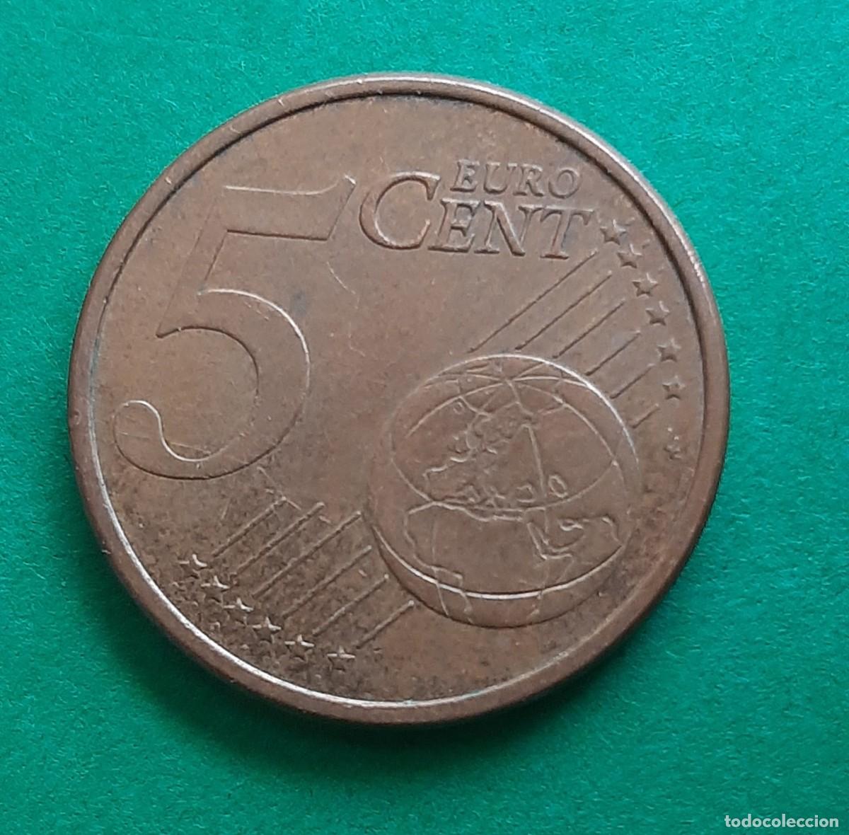 Monedas con errores: (ESPA&Ntilde;A)(2007)(ERROR) 5 C&Eacute;NTIMOS DE EURO CON EXCESO DE METAL EN ESTRELLA - Foto 7