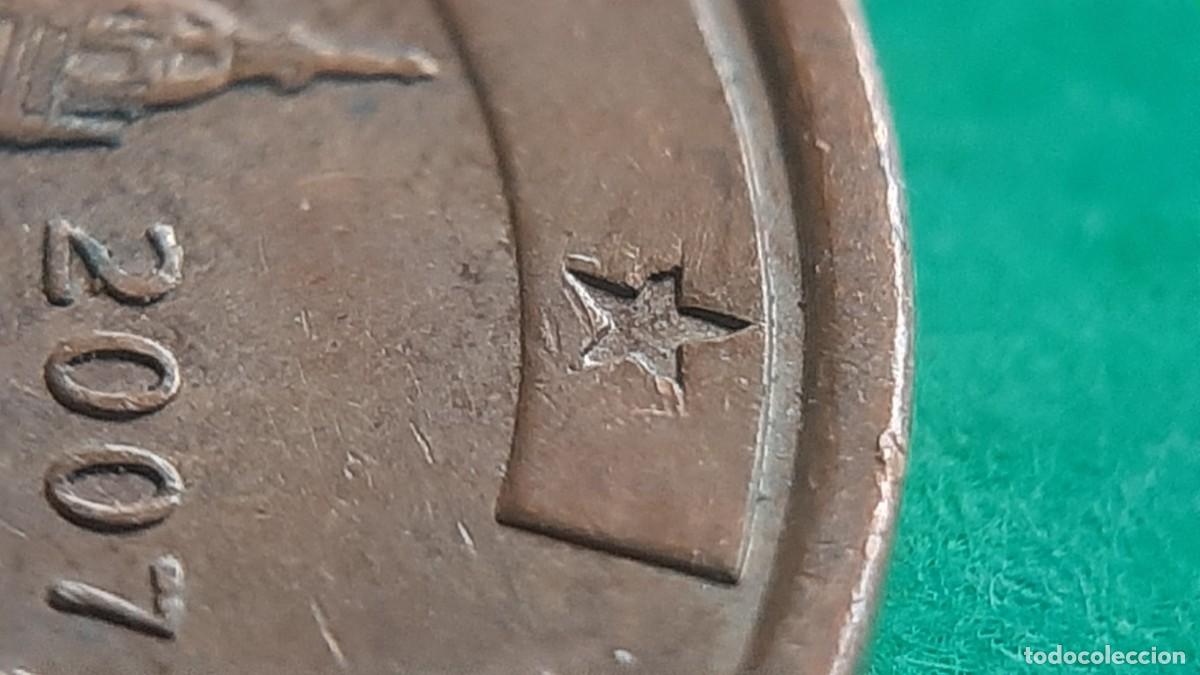Monedas con errores: (ESPA&Ntilde;A)(2007)(ERROR) 5 C&Eacute;NTIMOS DE EURO CON EXCESO DE METAL EN ESTRELLA - Foto 11