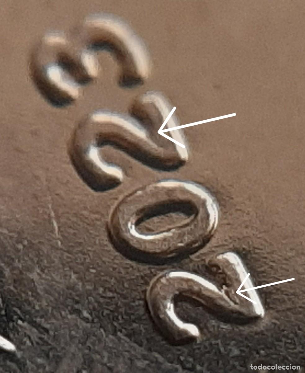 Monedas con errores: (ESPA&Ntilde;A)(2023)(ERROR) 5 C&Eacute;NTIMOS DE EURO CON EXCESOS DE METAL - Foto 2