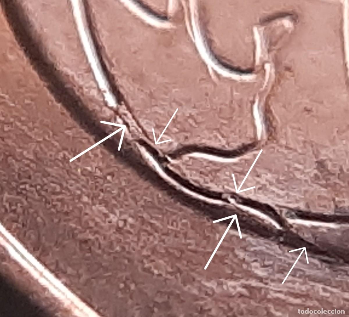 Monedas con errores: (ESPA&Ntilde;A)(2023)(ERROR) 5 C&Eacute;NTIMOS DE EURO CON EXCESOS DE METAL - Foto 5