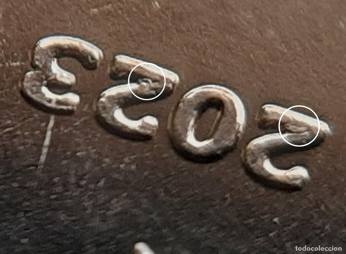 Monedas con errores: (ESPA&Ntilde;A)(2023)(ERROR) 5 C&Eacute;NTIMOS DE EURO CON EXCESOS DE METAL - Foto 6