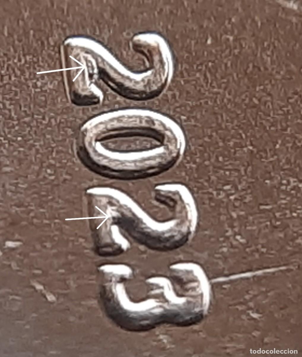 Monedas con errores: (ESPA&Ntilde;A)(2023)(ERROR) 5 C&Eacute;NTIMOS DE EURO CON EXCESOS DE METAL - Foto 14