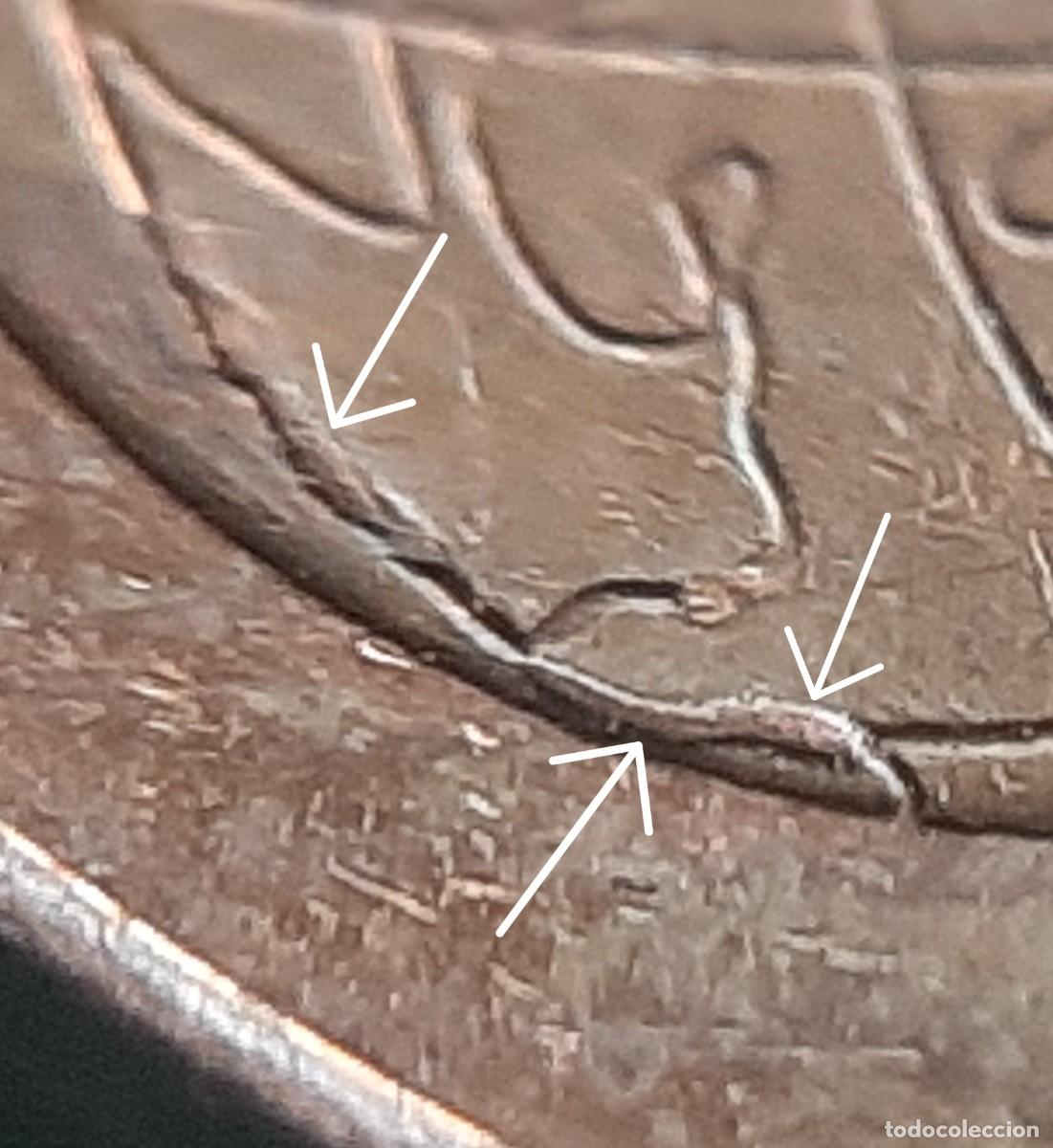 Monedas con errores: (ESPA&Ntilde;A)(2020)(ERROR) 5 C&Eacute;NTIMOS DE EURO CON EXCESOS DE METAL - Foto 2