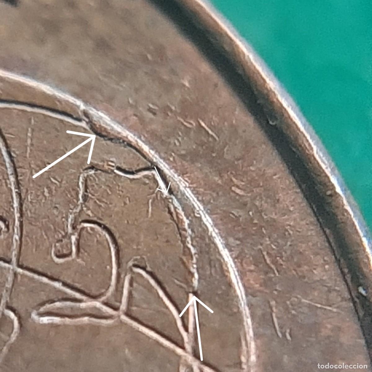 Monedas con errores: (ESPA&Ntilde;A)(2020)(ERROR) 5 C&Eacute;NTIMOS DE EURO CON EXCESOS DE METAL - Foto 13