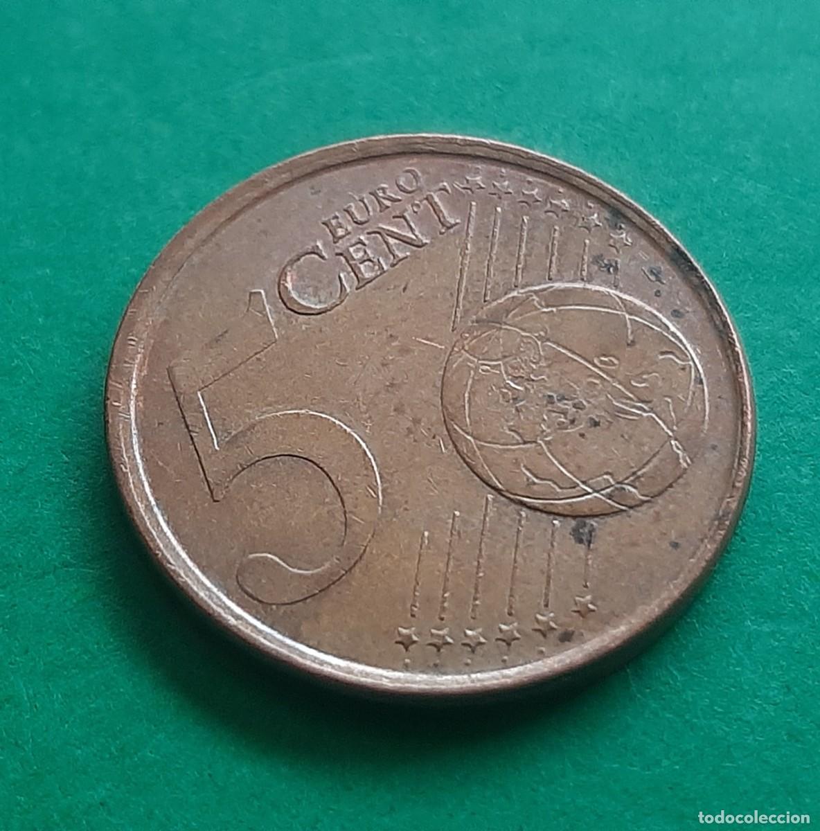 Monedas con errores: (ESPA&Ntilde;A)(2000)(ERROR) 5 C&Eacute;NTIMOS DE EURO CON EXCESO DE METAL - Foto 6