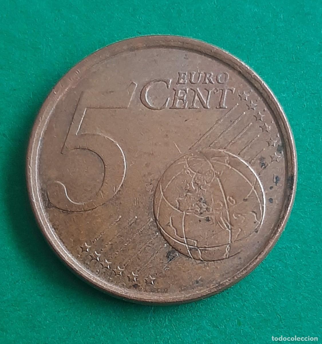 Monedas con errores: (ESPA&Ntilde;A)(2000)(ERROR) 5 C&Eacute;NTIMOS DE EURO CON EXCESO DE METAL - Foto 7